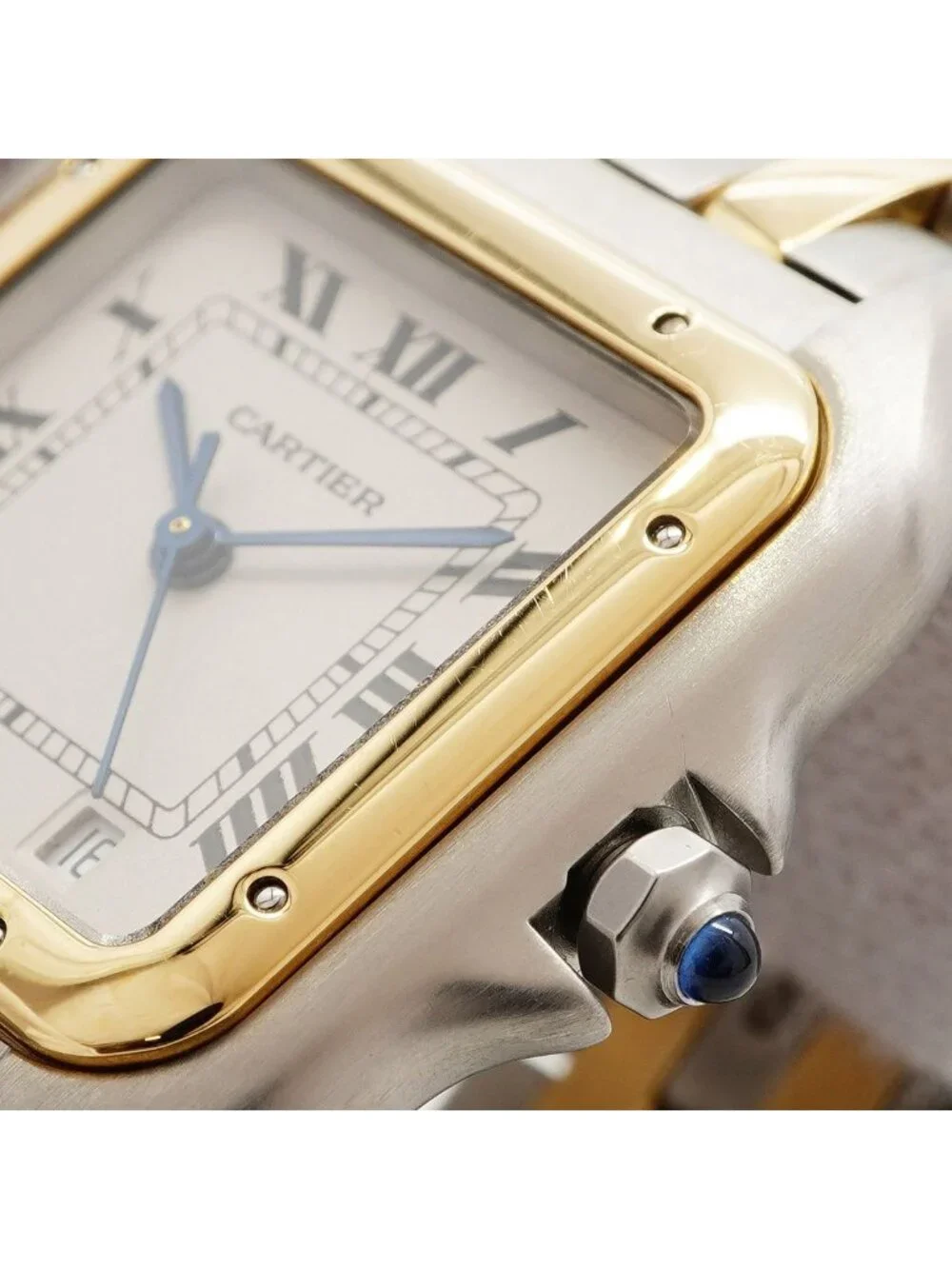 Cartier Panthere MM 2 Row Ivory Dial Watch
